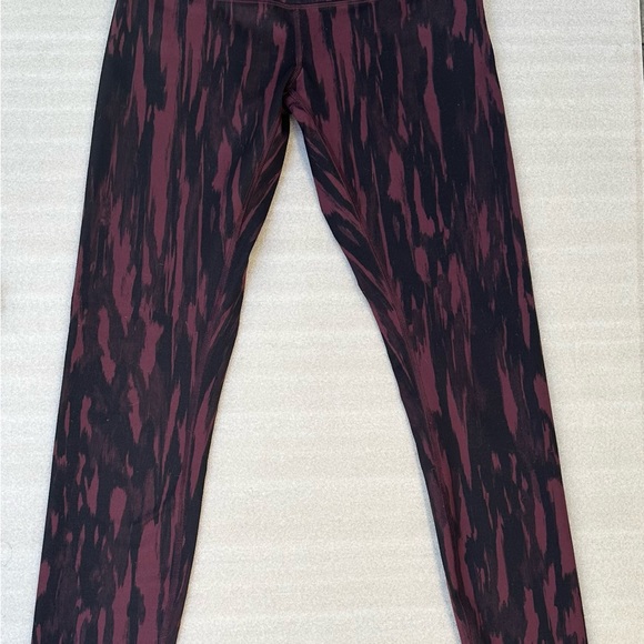 Lululemon Wunder Under Hi-Rise Pants Full-On Luon Animal Bordeaux Drama Black 6 - Picture 5 of 9